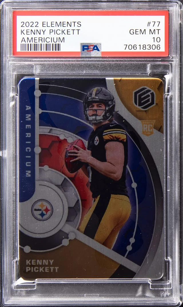 2022 Panini Kenny Pickett Elements Americium #77 card image