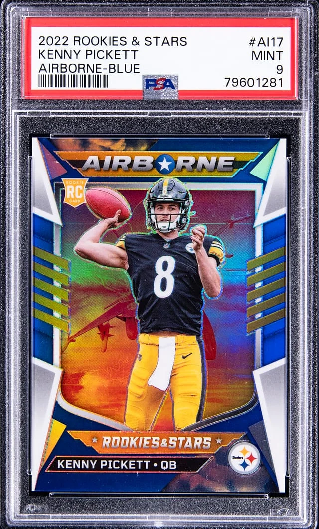 2022 Panini Kenny Pickett Rookies & Stars Airborne Blue #AI-17 card image
