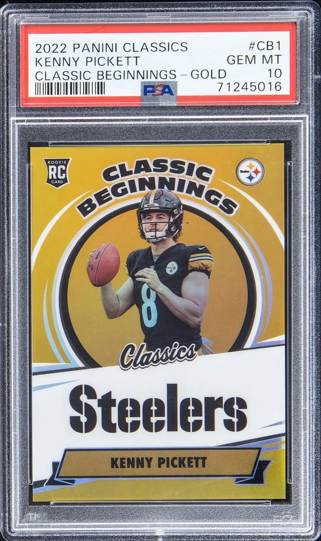 2022 Panini Kenny Pickett Classics Classic Beginnings Gold #CB1 card image