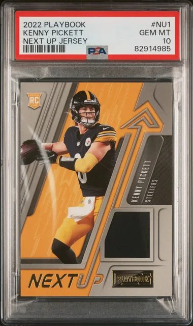 2022 Panini Kenny Pickett Playbook Next Up Jersey #NU-1 card image