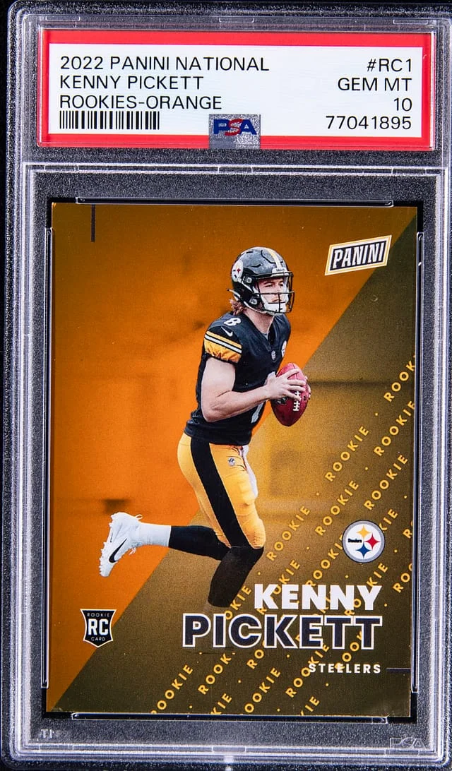 2022 Panini Kenny Pickett National Rookies Orange #RC1 card image