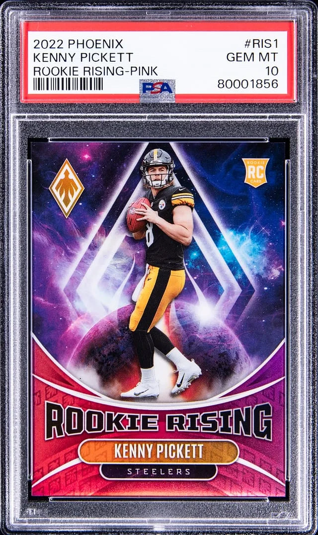 2022 Panini Kenny Pickett Phoenix Rising Pink #RIS-1 card image