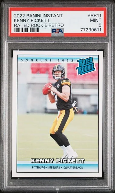 2022 Panini Kenny Pickett Instant Rated Retro #RR11 card image