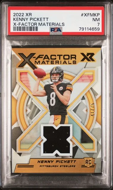 2022 Panini Kenny Pickett Xr X-Factor Materials #XFM-KP card image