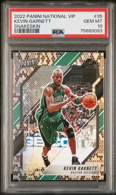 2022 Panini Kevin Garnett National VIP Camo Green #35 card image
