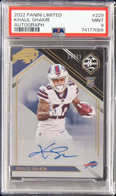 2022 Panini Khalil Shakir Limited Autograph #229 card image
