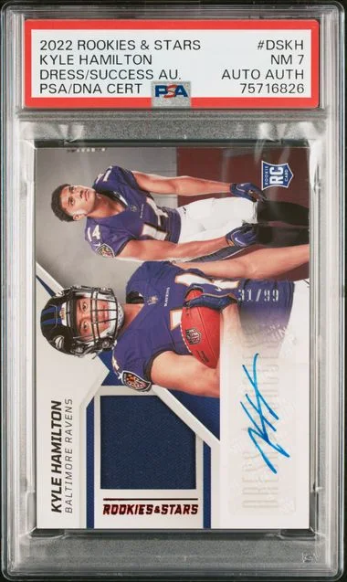 2022 Panini Kyle Hamilton Rookies & Stars Dress For Success Autographs #DS-KH card image