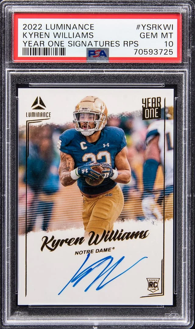 2022 Panini Kyren Williams Luminance Year One Signatures RPS #YSR-KWI card image