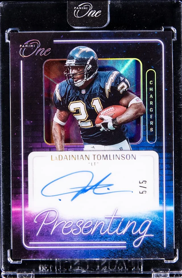 2022 Panini LaDainian Tomlinson One Presenting Autographs #192 card image