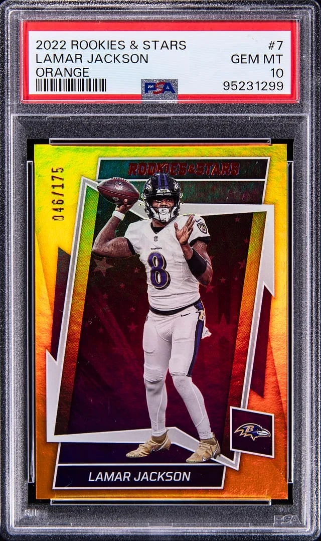 2022 Panini Lamar Jackson Rookies & Stars Orange #7 card image