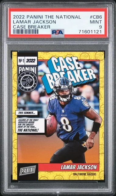 2022 Panini Lamar Jackson The National Case Breaker #CB6 card image