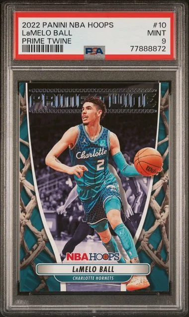 2022 Panini Lamelo Ball NBA Hoops Prime Twine #10 card image