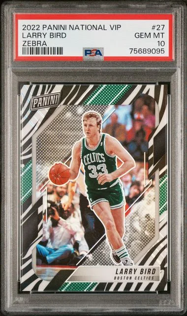 2022 Panini Larry Bird National VIP Camo Pink #27 card image