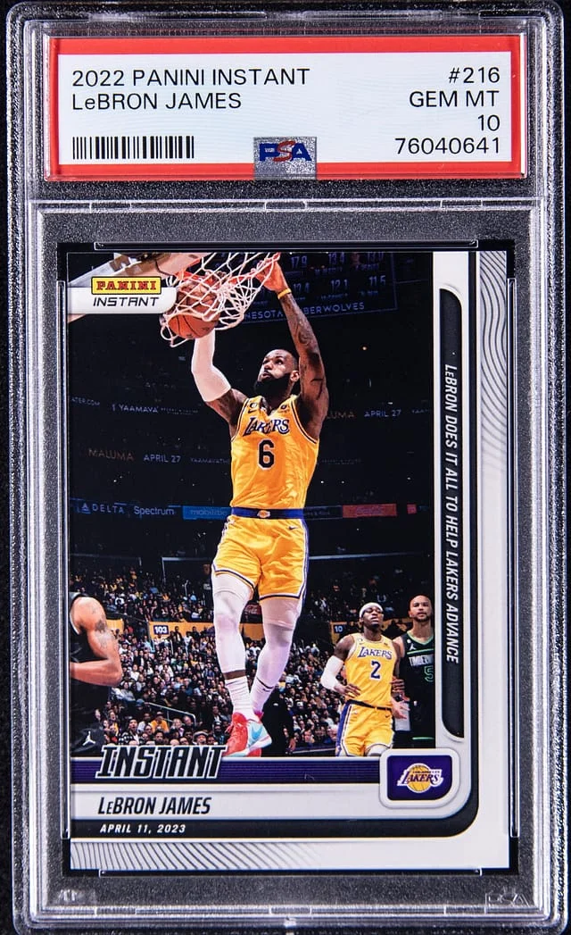 2022 Panini LeBron James Instant #216 card image
