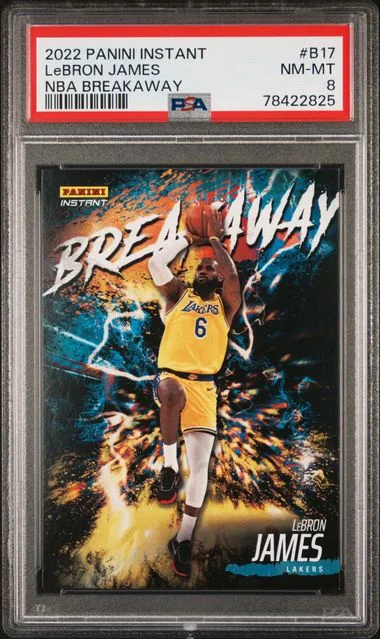 2022 Panini LeBron James Instant NBA Breakaway #B17 card image