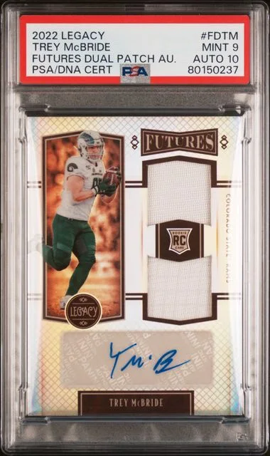 2022 Panini Legacy Futures Dual #no-number card image