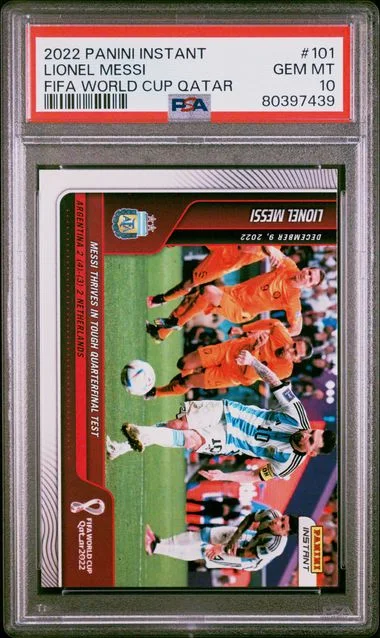 2022 Panini Lionel Messi Instant FIFA World Cup Qatar #101 card image