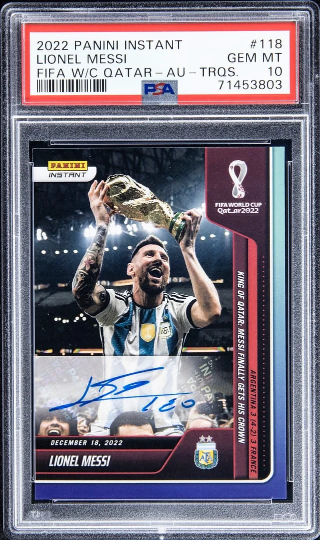 2022 Panini Lionel Messi Instant Fifa World Cup Qatar #118 card image