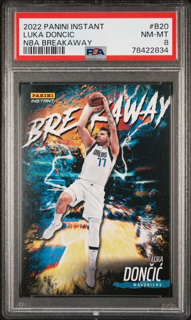 2022 Panini Luka Doncic Instant NBA Breakaway #B20 card image