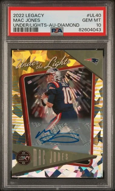 2022 Panini Mac Jones Legacy Under The Lights Autograph-Diamond #UL-40 card image