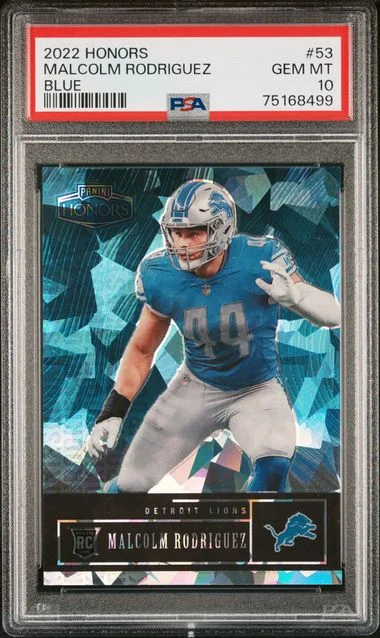 2022 Panini Malcolm Rodriguez Honors Blue #53 card image