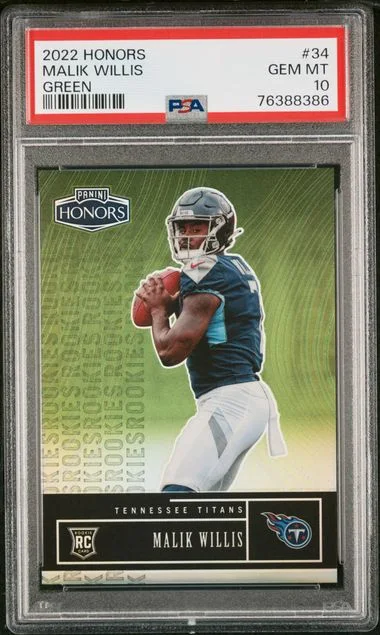 2022 Panini Malik Willis Honors Green #34 card image