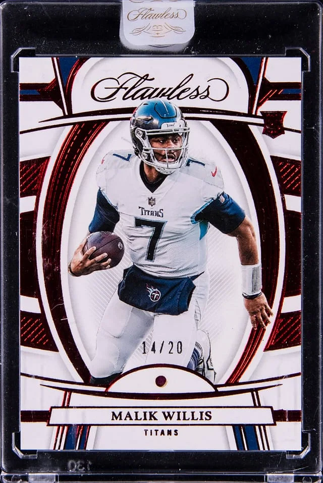 2022 Panini Malik Willis - Panini Encased Flawess Ruby #103 card image