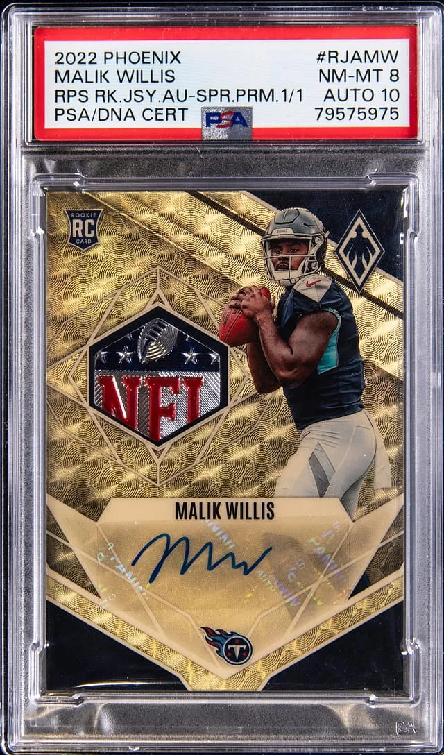2022 Panini Malik Willis Phoenix RPS Auto Jersey Super Prime #RJA-MW card image
