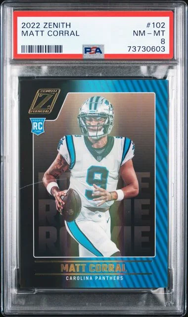 2022 Panini Matt Corral Zenith #102 card image