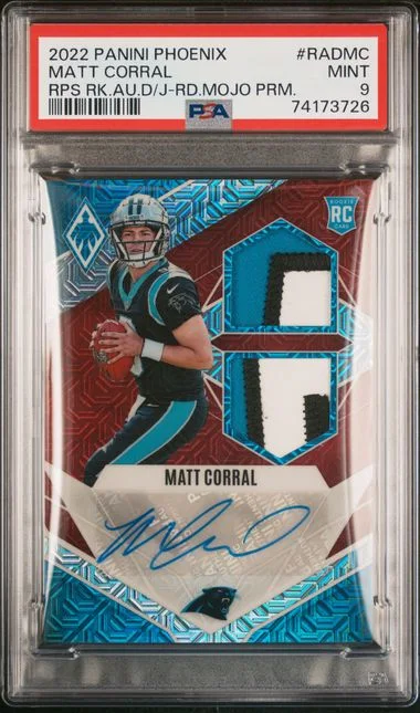 2022 Panini Matt Corral Phoenix RPS Auto Dual Jersey #RADMC card image