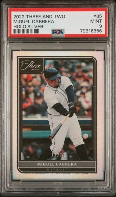 2022 Panini Miguel Cabrera Three and Two Holo Silver #85 card image