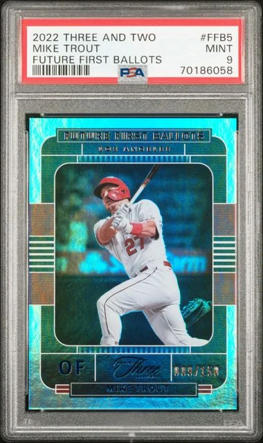 2022 Panini Mike Trout Three And Two Future First Ballots #FFB-5 card image