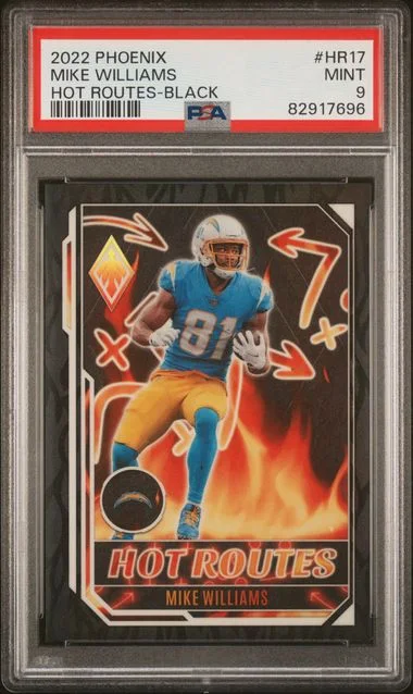 2022 Panini Mike Williams Phoenix Hot Routes Black #HR17 card image