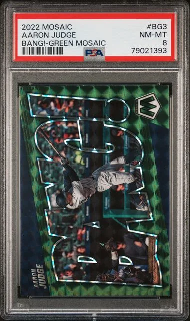 2022 Panini Mosaic Aaron Judge Bang! #BG3 card image