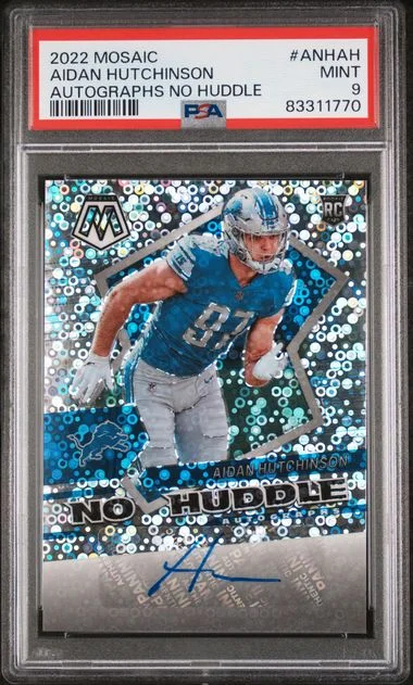 2022 Panini Mosaic Aidan Hutchinson Autographs No Huddle #ANH-AH card image