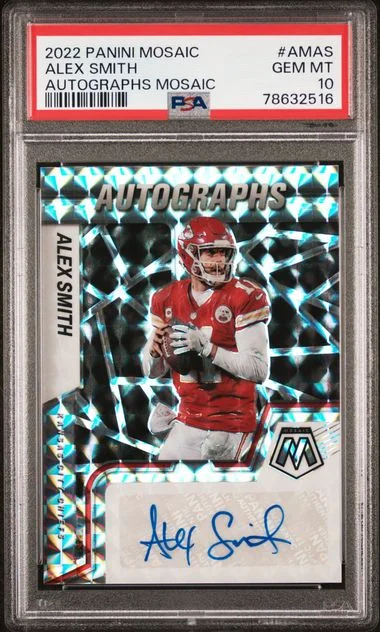 2022 Panini Mosaic Alex Smith Autographs Mosaic #AMAS card image