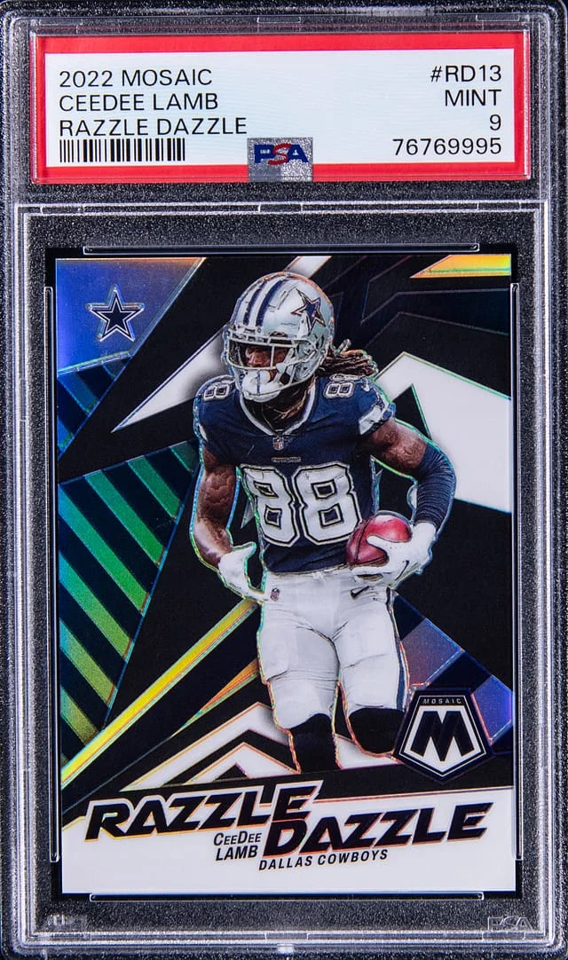 2022 Panini Mosaic Ceedee Lamb Razzle Dazzle #RD13 card image