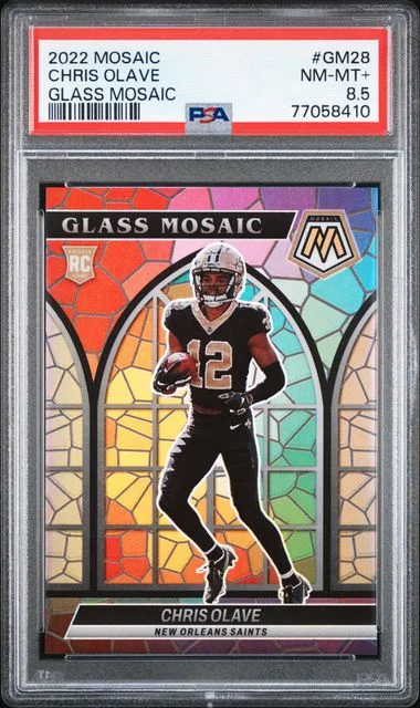 2022 Panini Mosaic Chris Olave Glass Mosaic #GM-28 card image