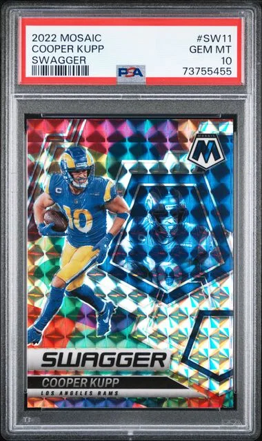 2022 Panini Mosaic Cooper Kupp Swagger #SW-11 card image