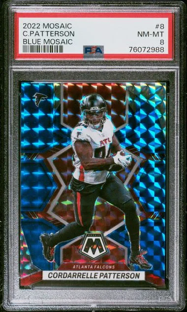 2022 Panini Mosaic Cordarrelle Patterson Blue Mosaic #8 card image