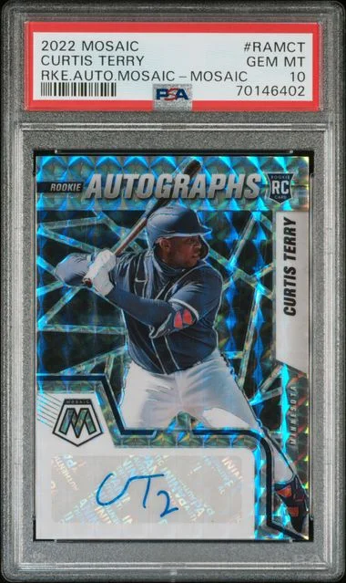 2022 Panini Mosaic Curtis Terry Autographs Mosaic #RAM-CT card image
