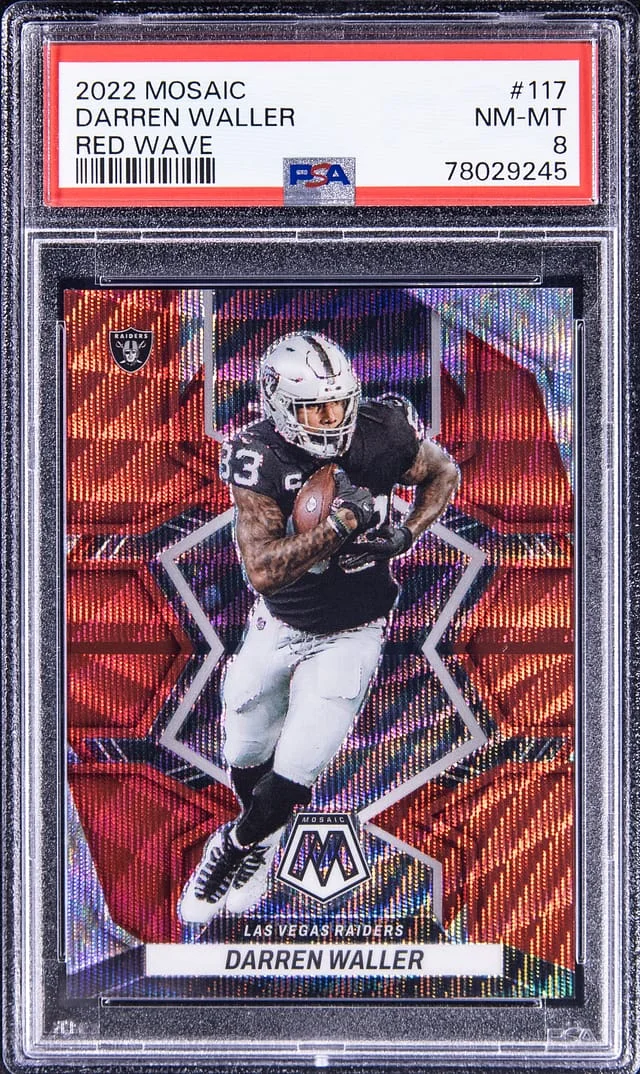 2022 Panini Mosaic Darren Waller Red Wave #117 card image