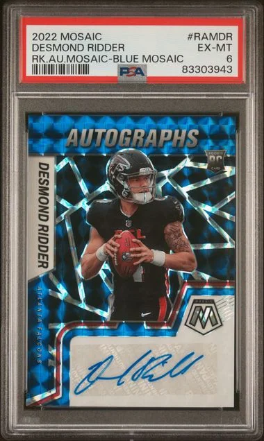 2022 Panini Mosaic Desmond Ridder Autograph Blue Mosaic #RAM-DR card image