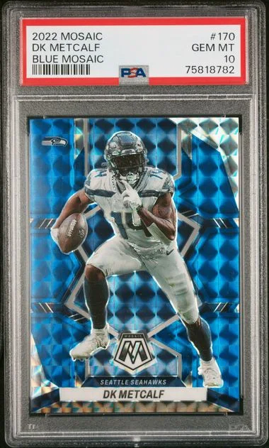 2022 Panini Mosaic Dk Metcalf No Huddle Black #170 card image