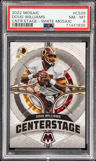 2022 Panini Mosaic Doug Williams Center Stage White Mosaic #CS29 card image