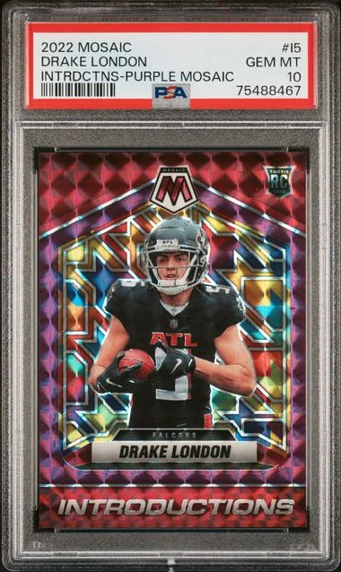 2022 Panini Mosaic Drake London Introductions Purple Mosaic #I-5 card image