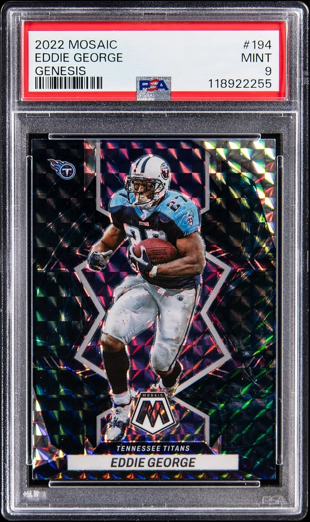 2022 Panini Mosaic Eddie George Genesis #194 card image