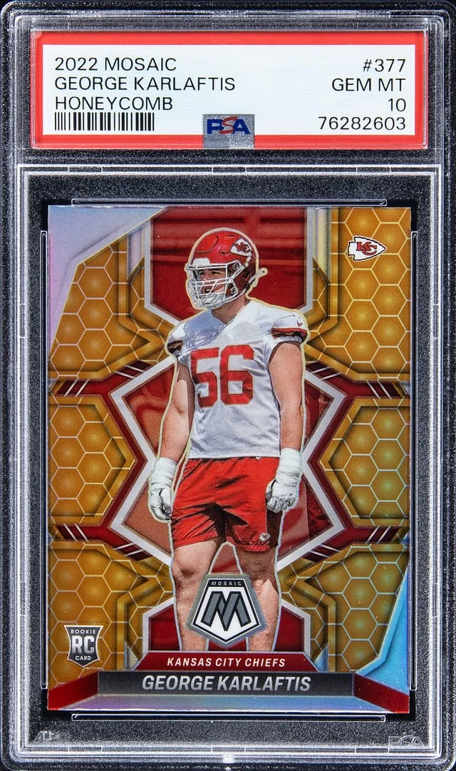2022 Panini Mosaic George Karlaftis Honeycomb #377 card image