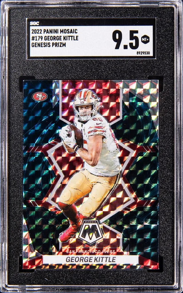 2022 Panini Mosaic George Kittle Genesis Prizm #179 card image
