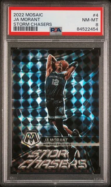2022 Panini Mosaic Ja Morant Storm Chasers #4 card image